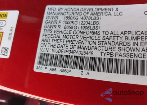 2023 Acura Integra A-Spec z USA, uszkodzony, nr VIN 19UDE4H34PA025448